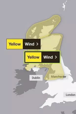 英国气象局发布预警,英国气象地图显示本周末英国人将在哪里看到雪
